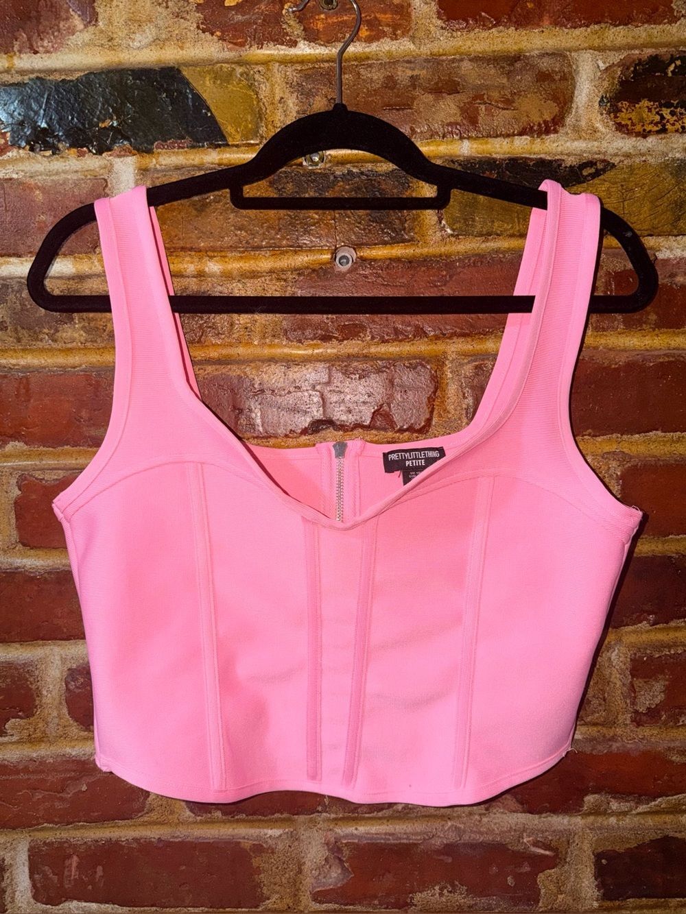 PRETTYLITTLETHING Pink Tank Top, Size 6